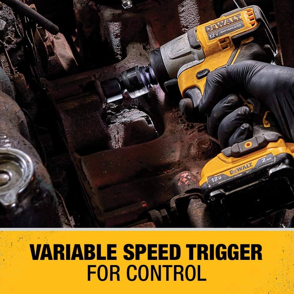 Llave de impacto DEWALT DCF902F2 XTREME 12V MAX*, kit inalámbrico, 3/8 de pulgada
