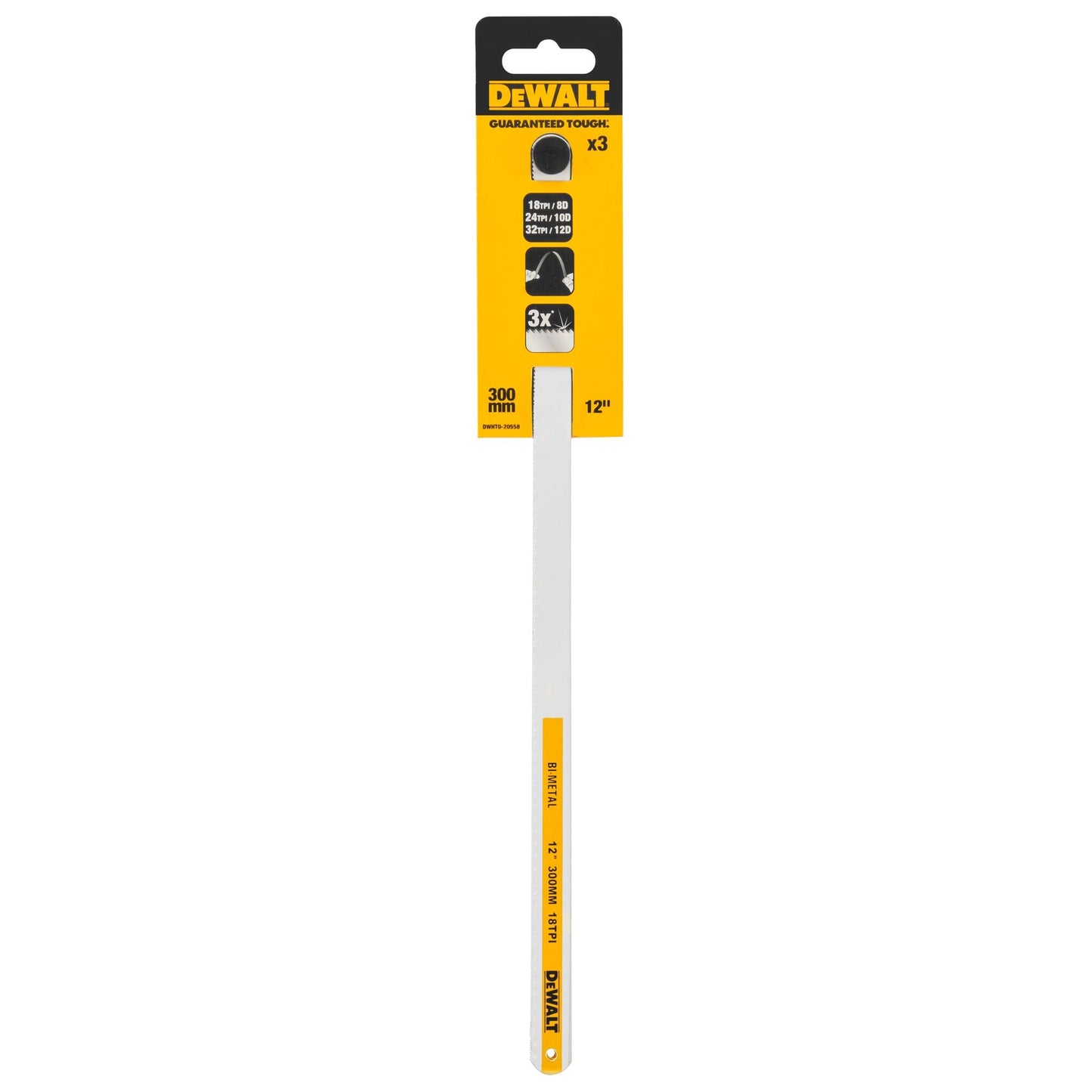 DeWalt DWHT20553 12" BIMTL Hacksaw Blade 32T