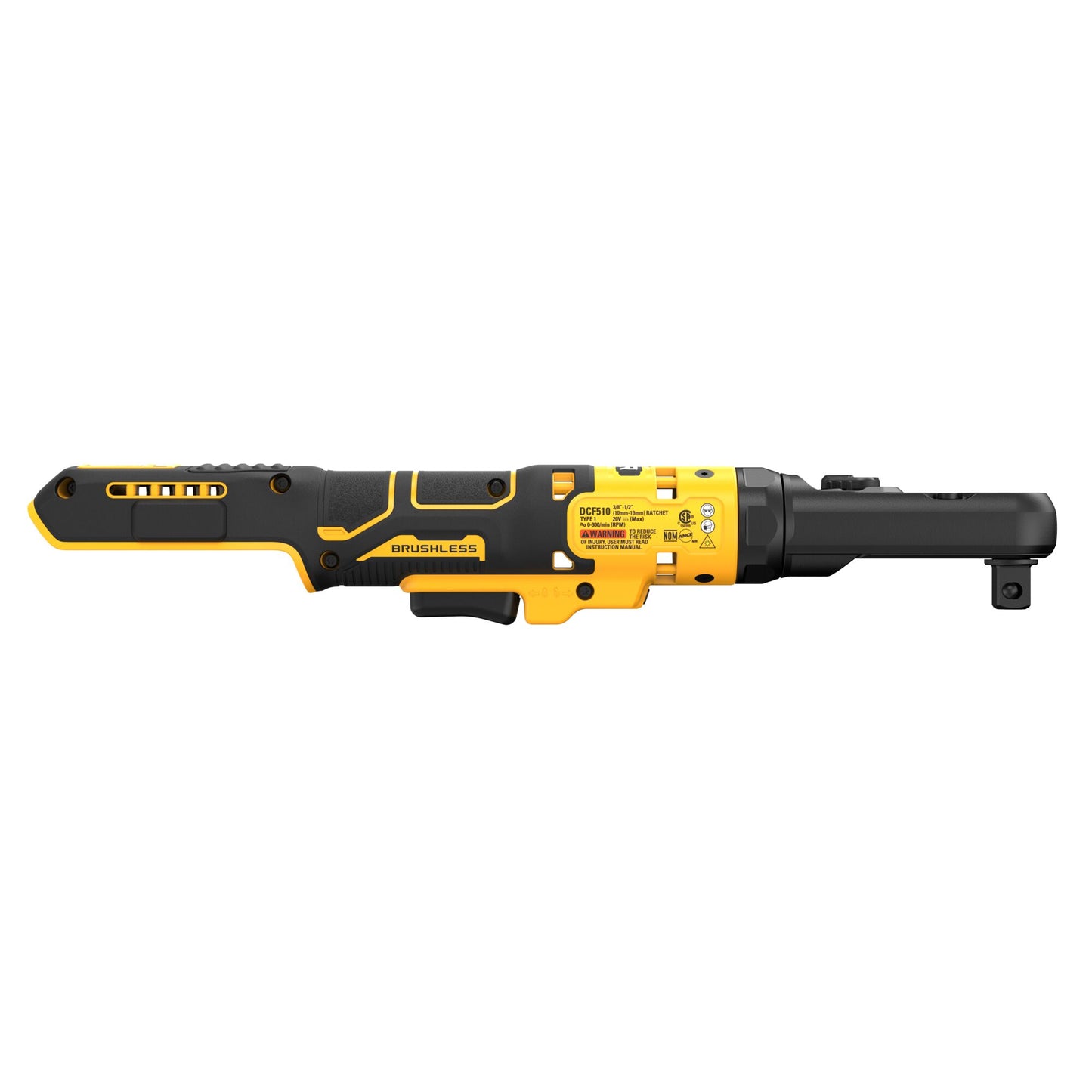 DEWALT DCF510B 20V XR Brushless 3/8 in. &amp; 1/2 in. Sealed Head Ratchet (Tool Only)