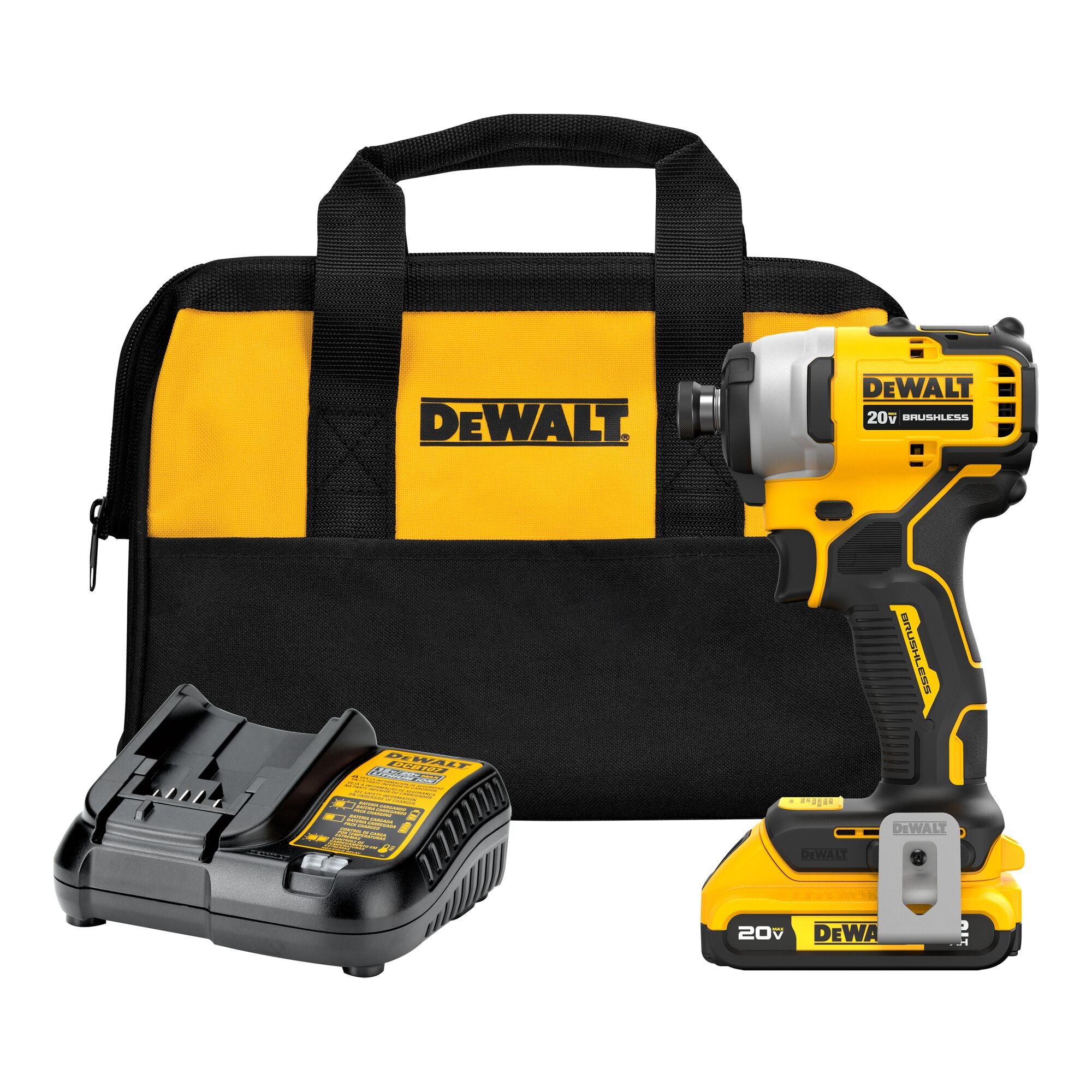 DeWalt DCF809D1 20V MAX Atomic Impact Driver - 2Ah Battery–Todo Fuerte