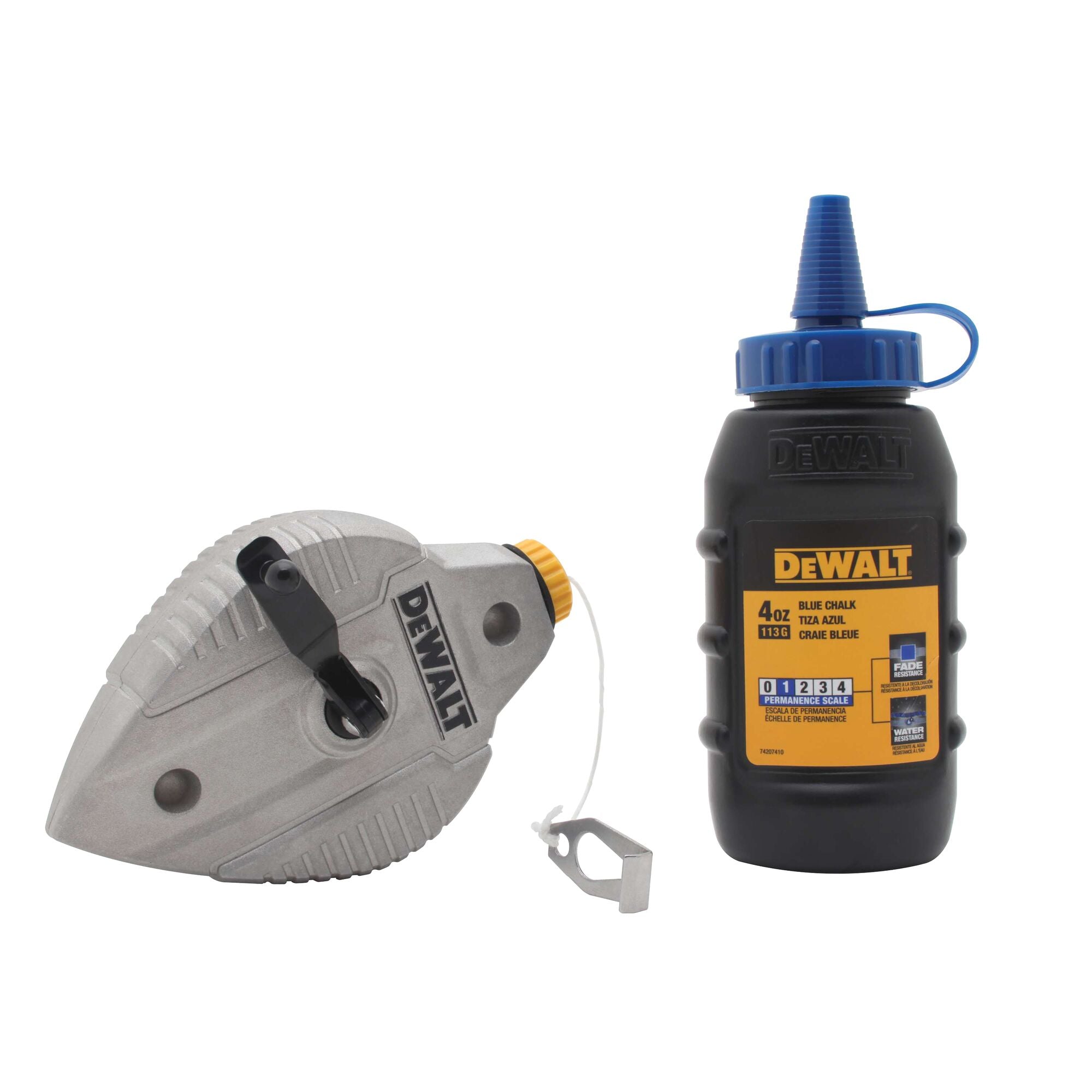 DeWalt DWHT47309L Cast Aluminum Chalk Reel With Blue Chalk