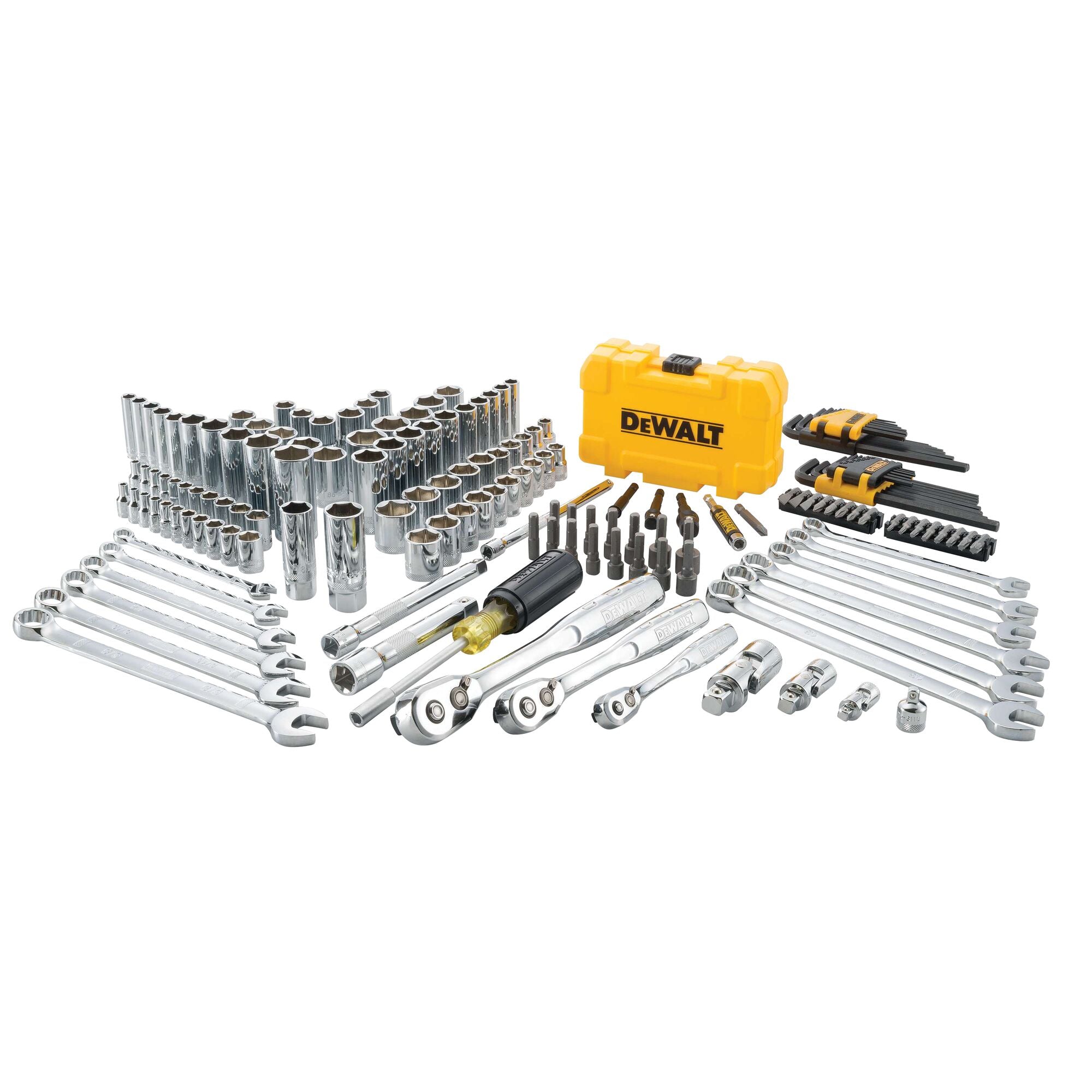 DeWalt DWMT73803 Mechanics Tools Kit and Socket Set, 168-Piece