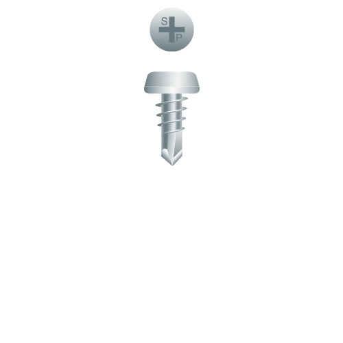 F7Z - Strong-Point Phillips Pan Head Framing Screws, Zinc Plated, 7-20 x 7/16, #2 Point, Box of 10,000