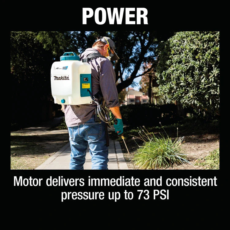 Makita XSU01Z 18V LXT® Lithium‑Ion Cordless 2.6 Gallon Backpack Sprayer, Tool Only