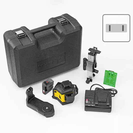 DEWALT 03420 Multi-line laser LAX 600 G, 12 V system, 7-piece set, with battery and charger