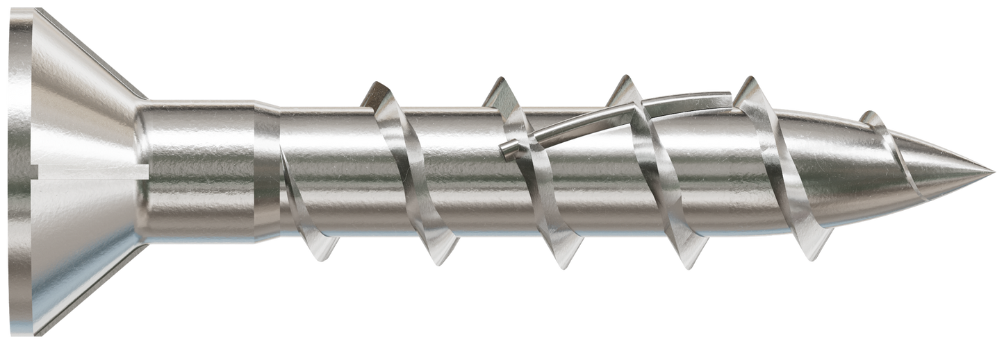 Simpson Strong-Tie S10100WP1 Deck-Drive™ DWP WOOD SS Screw — #10 x 1 in. T25, Flat Head, Type 305 (1 lb.)
