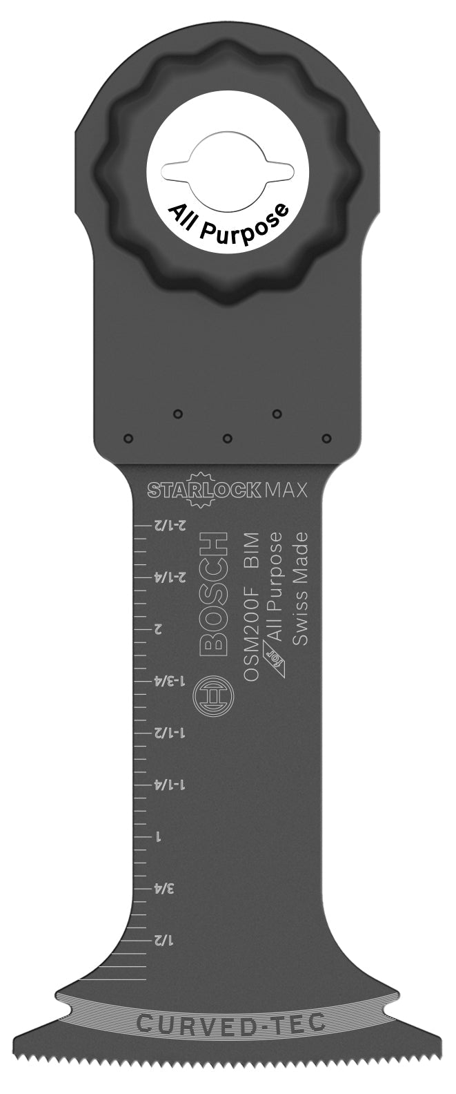 Hoja de corte por inmersión bimetálica para multiherramienta oscilante StarlockMax® de 2 pulgadas BOSCH OSM200F