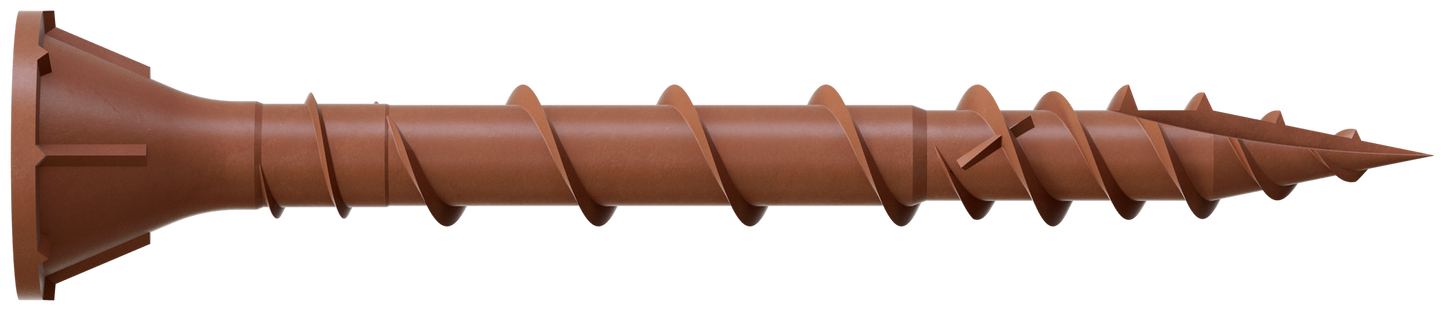 Simpson Strong-Tie DSVR158R5LB Deck-Drive™ DSV WOOD Screw — #8 x 1-5/8 in. T-25, Flat Head, Quik Guard®, Red (5 lb.) (Pack of 300)