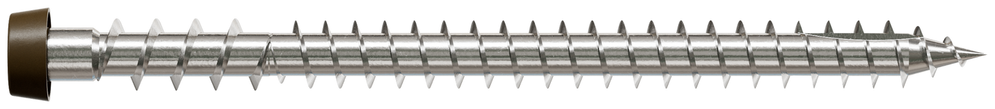Simpson Strong-Tie DCU234C316BR01 Deck-Drive™ DCU COMPOSITE Screw — #10 x 2-3/4 in. T20, Type 316, Brown 01 (70-Qty)