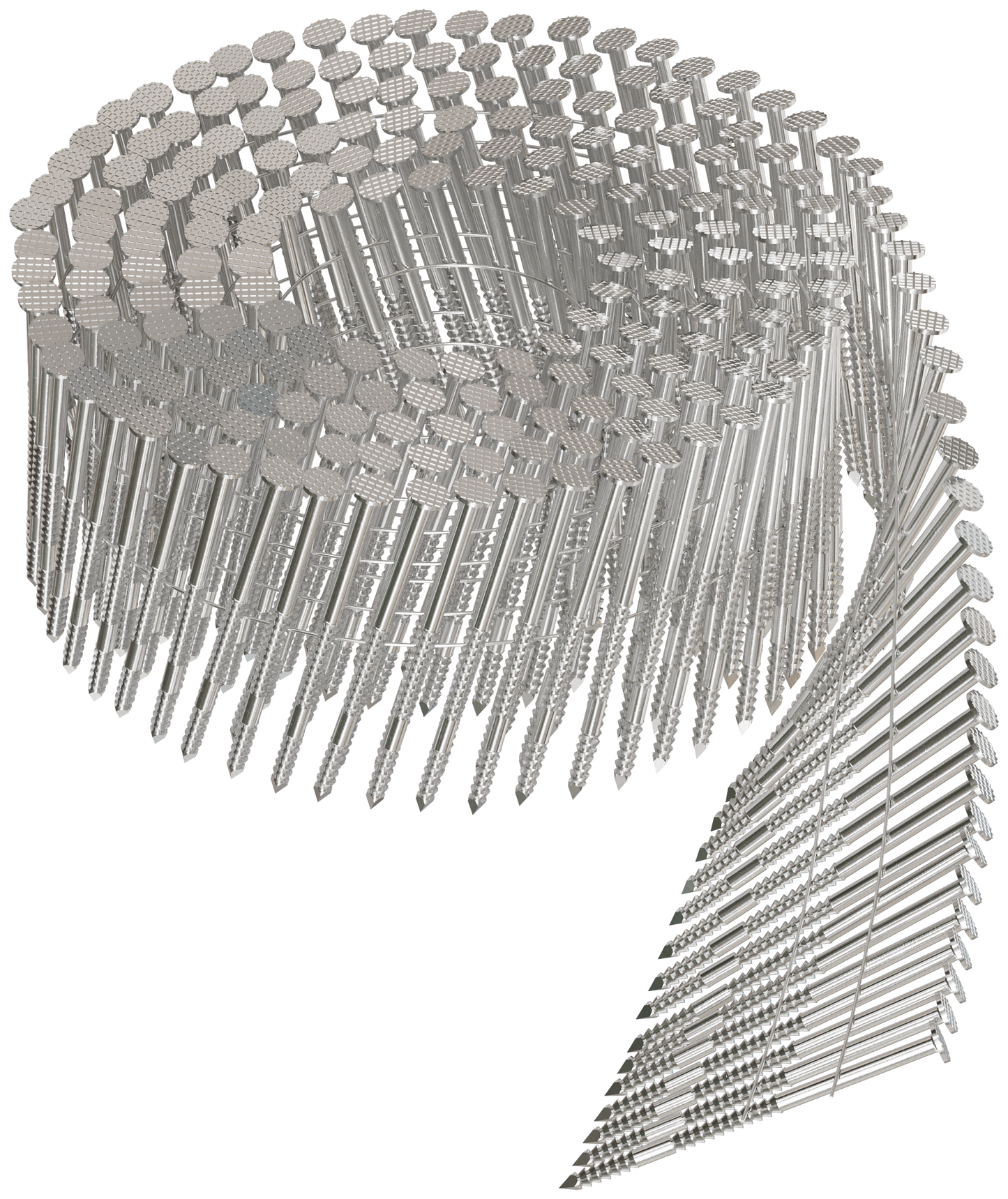 Simpson Strong-Tie T13A200SNJ 15° Wire Coil, Full Round Head, Ring-Shank Siding Nail — 2 in. Type 316 (1800-Qty)
