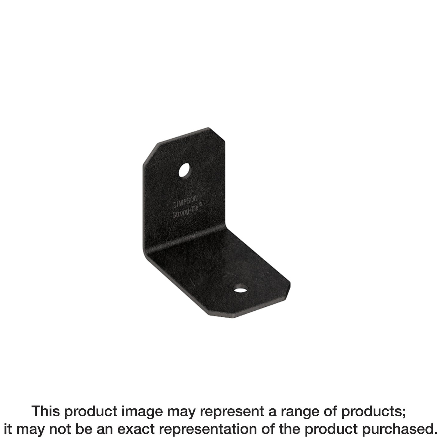 Simpson Strong-Tie APVA21 Outdoor Accents® Avant Collection™ ZMAX®, Black Powder-Coated 90° Angle for 2x