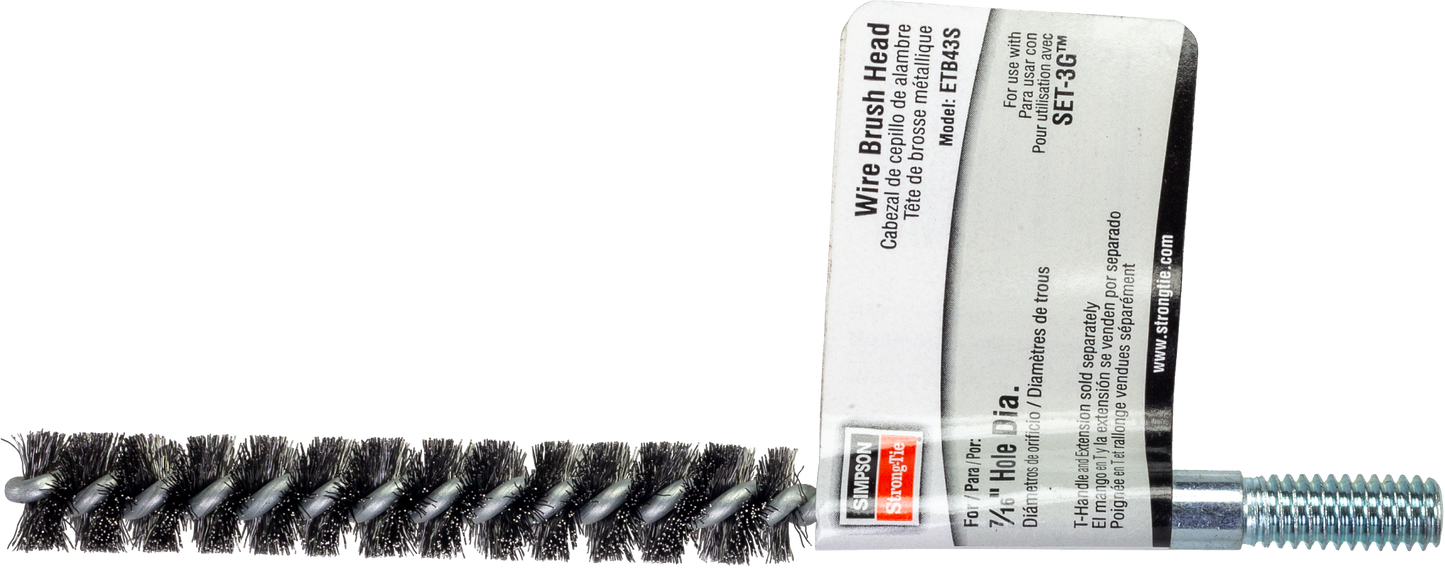 Simpson Strong-Tie ETB43S ETBS 7/16-in. Wire Hole-Cleaning Brush Head (Pack of 25)
