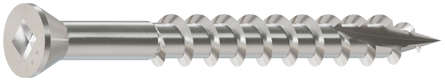 Simpson Strong-Tie S07162FB1 Trim-Head Screw, Square Drive — #7 x 1-5/8 in. #1 SQ, Type 305 (1 lb.) (Pack of 10)