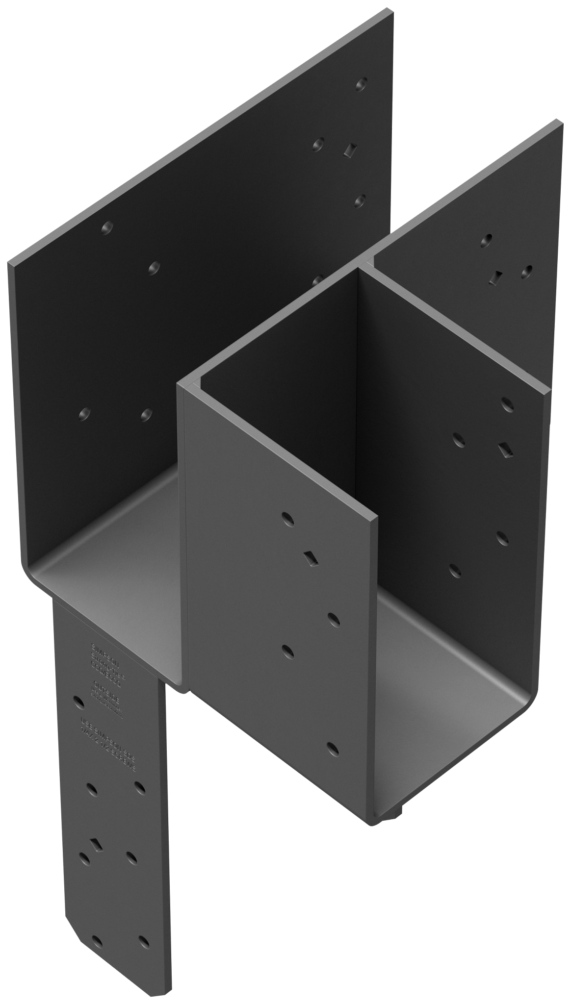 Simpson Strong-Tie ECCLLQ464SDS ECCLLQ L-Shape End Column Cap for 4x Beams, 6x Post w/ SDS Screws, Skewed Left (Pack of 2)