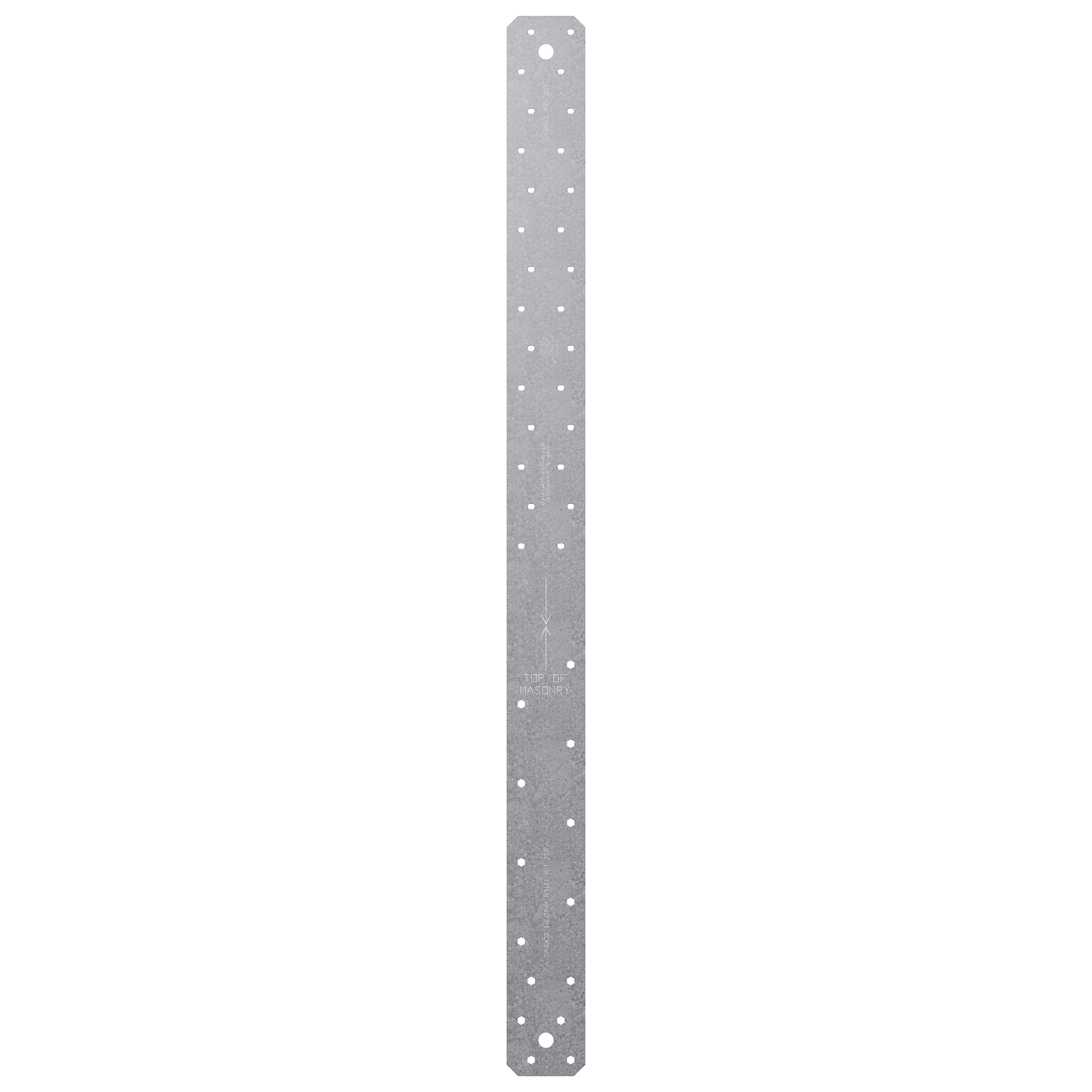 Simpson Strong-Tie MSTCM40 MSTCM 40-1/4 in 16-Gauge Galvanized Medium Strap Tie for Masonry (Pack of 10)