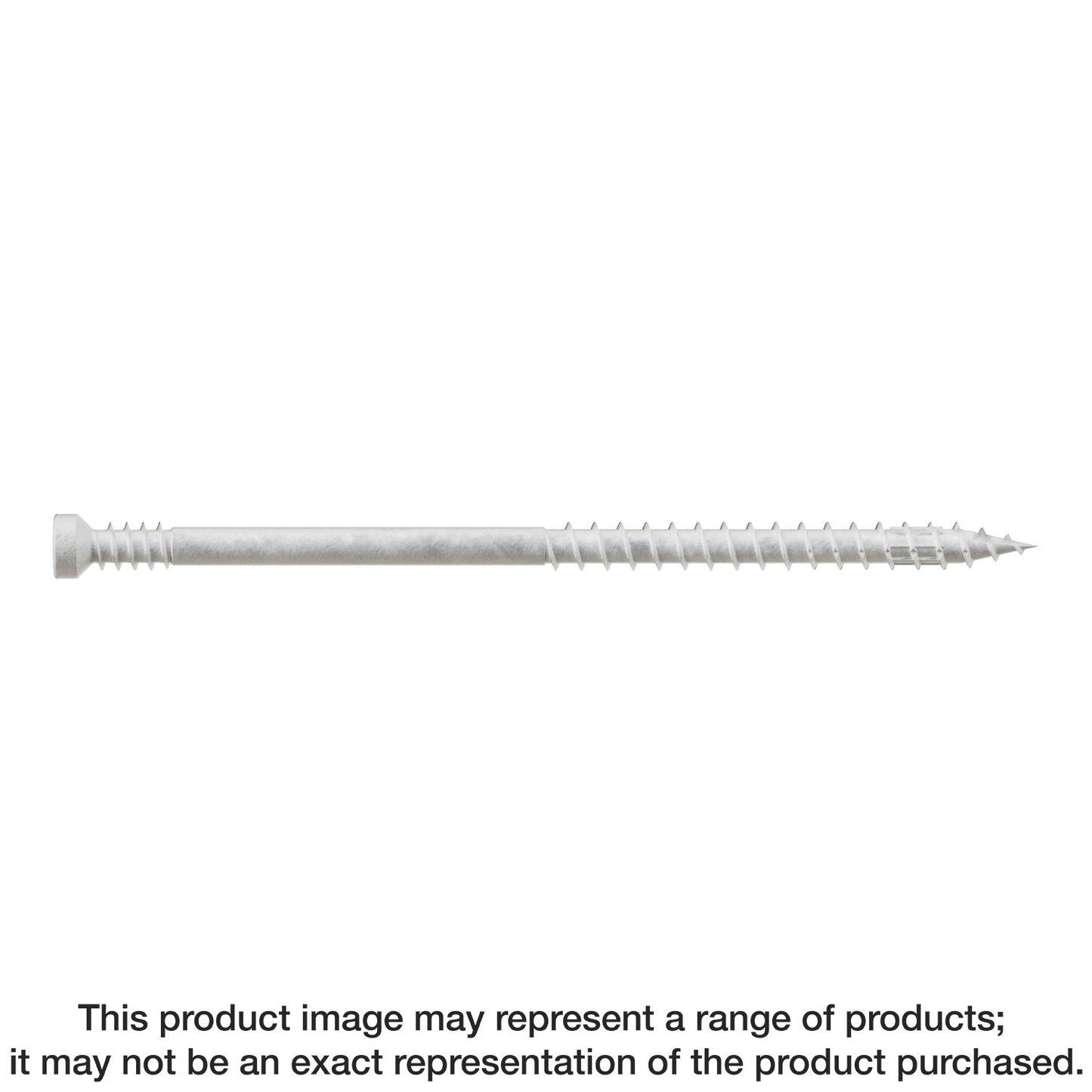 Simpson Strong-Tie FT07300R300W Finish Trim Screw — #7 x 3 in. T10, Trim-Head, Quik Guard®, White (300-Qty)