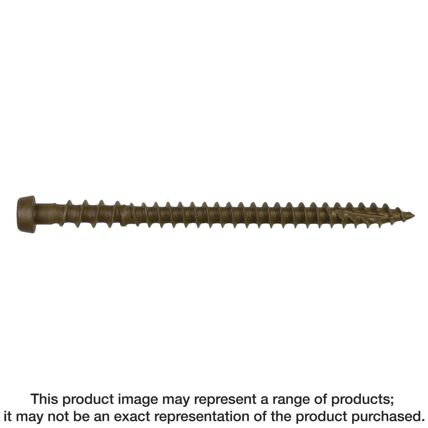Simpson Strong-Tie DCU234TN03MB Deck-Drive™ DCU COMPOSITE Screw — #10 x 2-3/4 in. T20, Quik Guard®, Tan 03 (1750-Qty)