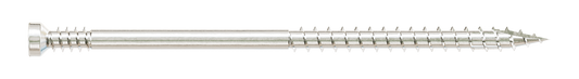 Simpson Strong-Tie FT07300T100 Finish Trim Screw — #7 x 3 in. T10, Trim-Head, Type 316 (100-Qty) (Pack of 5)