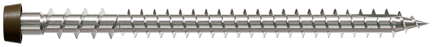 Simpson Strong-Tie DCU234P305BR01 Deck-Drive™ DCU COMPOSITE Screw — #10 x 2-3/4 in. T20, Type 305, Brown 01 (350-Qty)