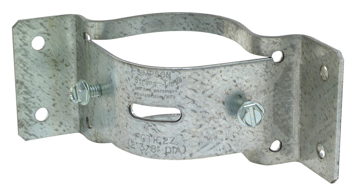Simpson Strong-Tie PGTIC2Z-R PGTIC ZMAX® Galvanized Inside-Corner Pipe Grip Tie® for 2 in. Pipe (Pack of 24)