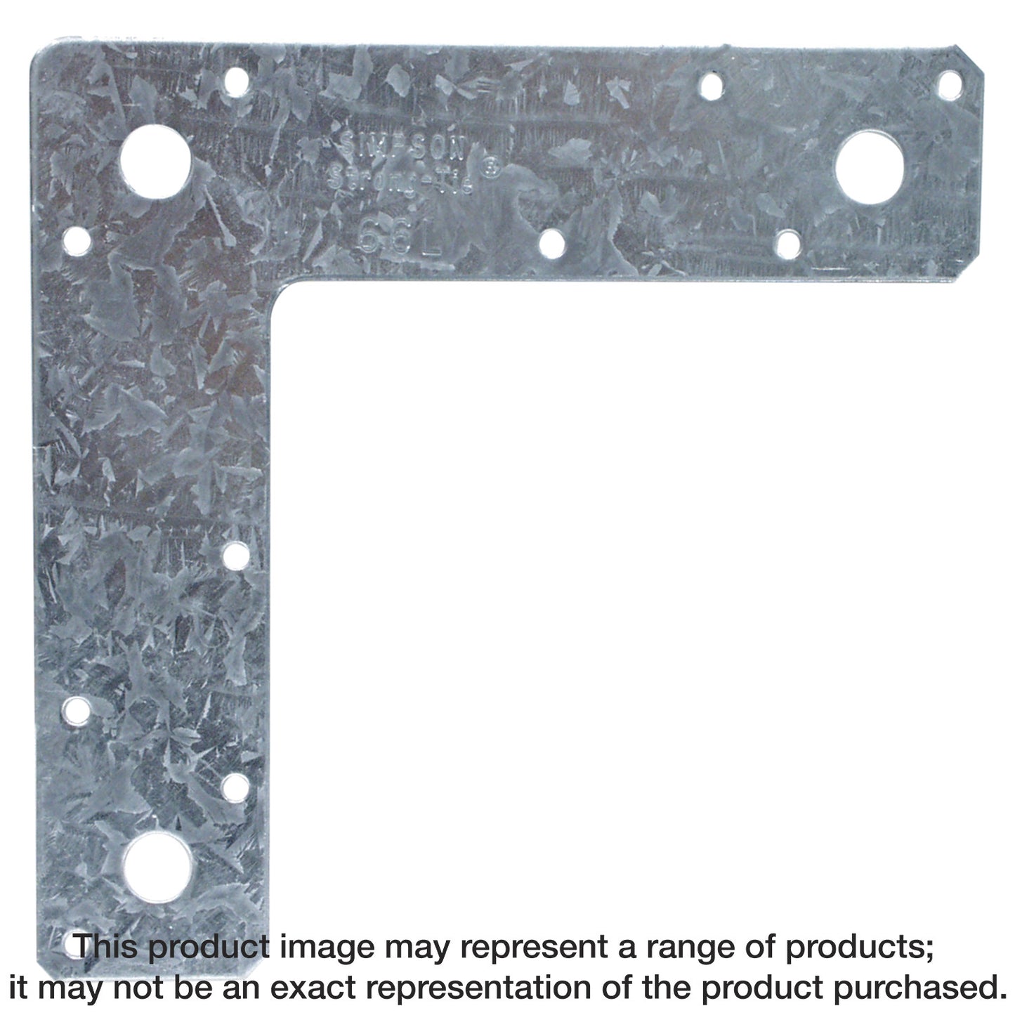 Simpson Strong-Tie 66L 6 in. x 6 in. 14-Gauge Galvanized L Strap (Pack of 10)