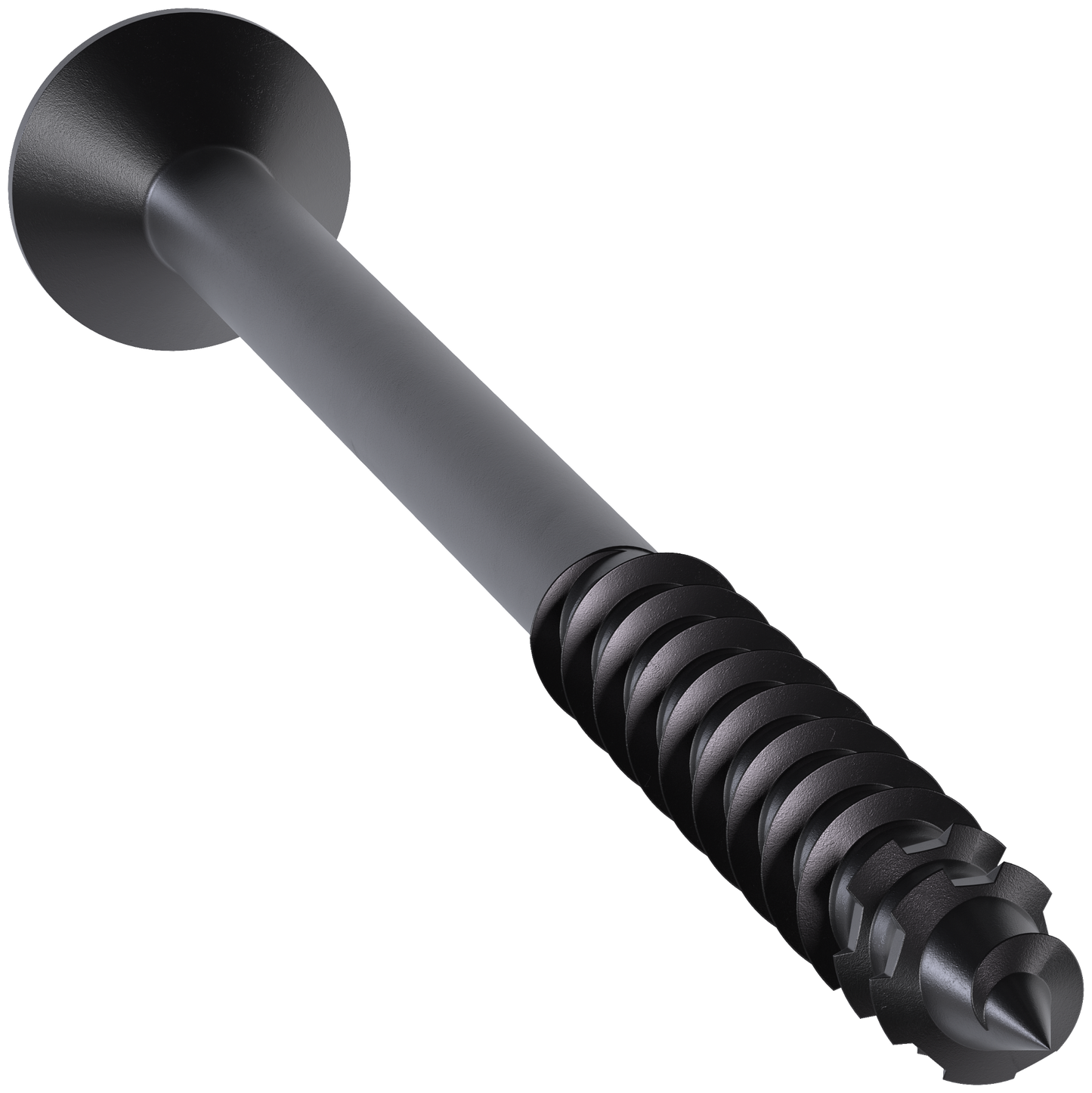 Simpson Strong-Tie TNTBL25400TF Titen Turbo™ — 1/4 in. x 4 in. 6-Lobe Flat-Head Concrete and Masonry Screw, Black (100-Qty)