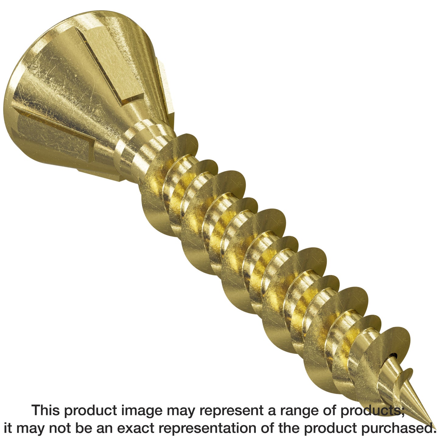 Simpson Strong-Tie MTHZ1S Strong-Drive® MTH Wood Underlayment Screw (Collated) — #7 x 1 in. Yellow Zinc (2500-Qty) (Pack of 100)