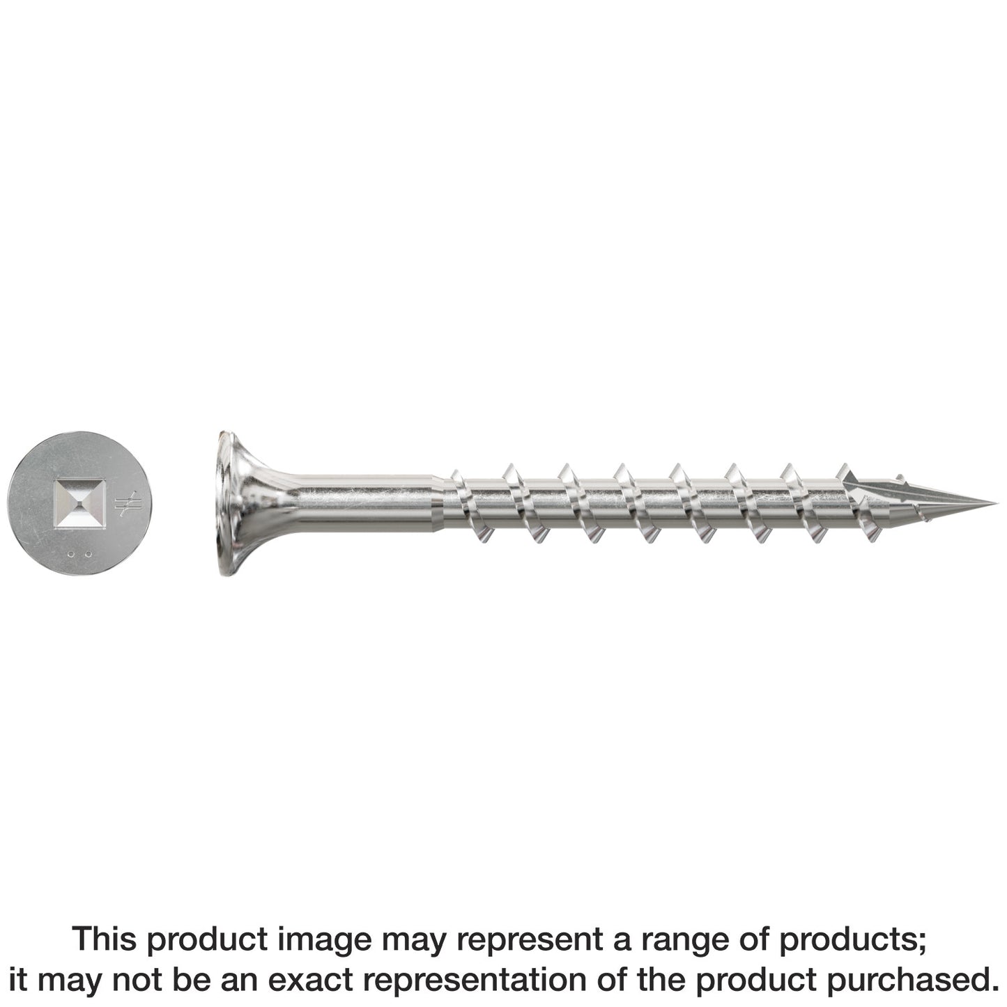 Simpson #8 x 1-3/4" Quik Drive SSWSCB 305 Stainless Steel Roofing Tile Collated Screws, Pkg 2000