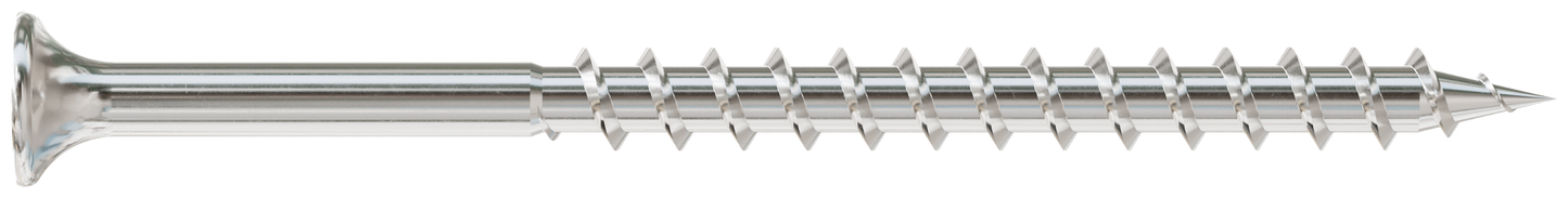 Simpson Strong-Tie T10300DBB Bugle-Head Wood Screw, Square Drive — #10 x 3 in. #2 Square, Type 316 (1500-Qty)