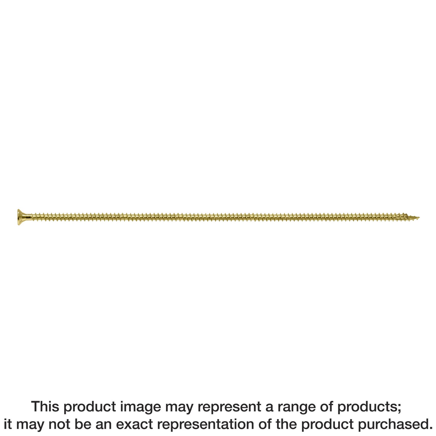 Simpson Strong-Tie SDCF271958 Strong-Drive® SDCF TIMBER-CF Screw — 0.390 in. x 19-5/8 in. T50, Yellow Zinc (100-Qty)