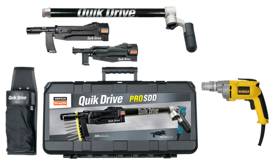Simpson Strong-Tie PROSDDD25K Quik Drive® PROSDD Multi-Purpose Combo System w/ DeWalt® 2500 RPM Screwdriver Motor (Pack of 60)
