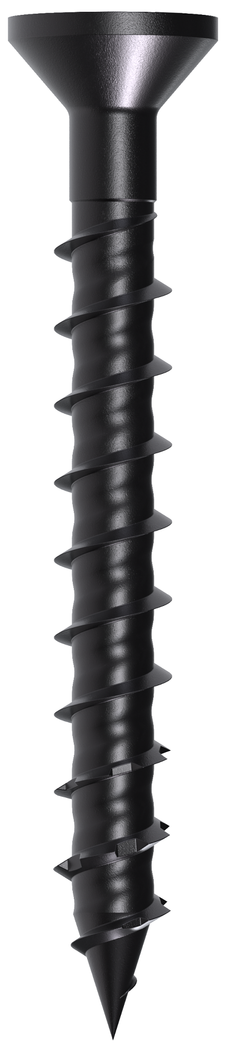 Simpson Strong-Tie TNTBL18134TF Titen Turbo™ — 3/16 in. x 1-3/4 in. 6-Lobe Flat-Head Concrete and Masonry Screw, Black (100-Qty)