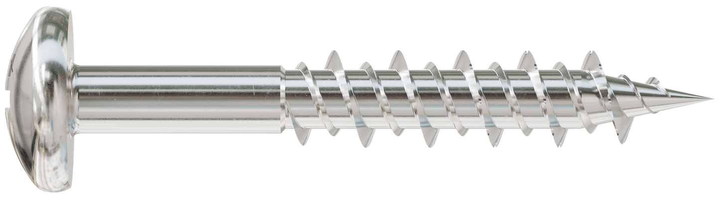 Simpson Strong-Tie T10J125PXM Marine Screw, Pan Head — #10 x 1-1/4 in. #2 Phillips Drive, Type 316 (1000-Qty) (Pack of 6)