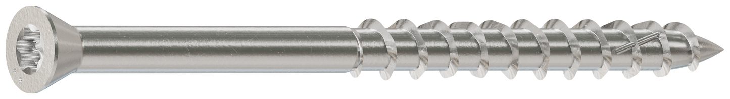 Simpson Strong-Tie S07225FWP Deck-Drive™ DWP WOOD SS Screw — #7 x 2-1/4 in. T-15, Trim Head, Type 305 (100-Qty)