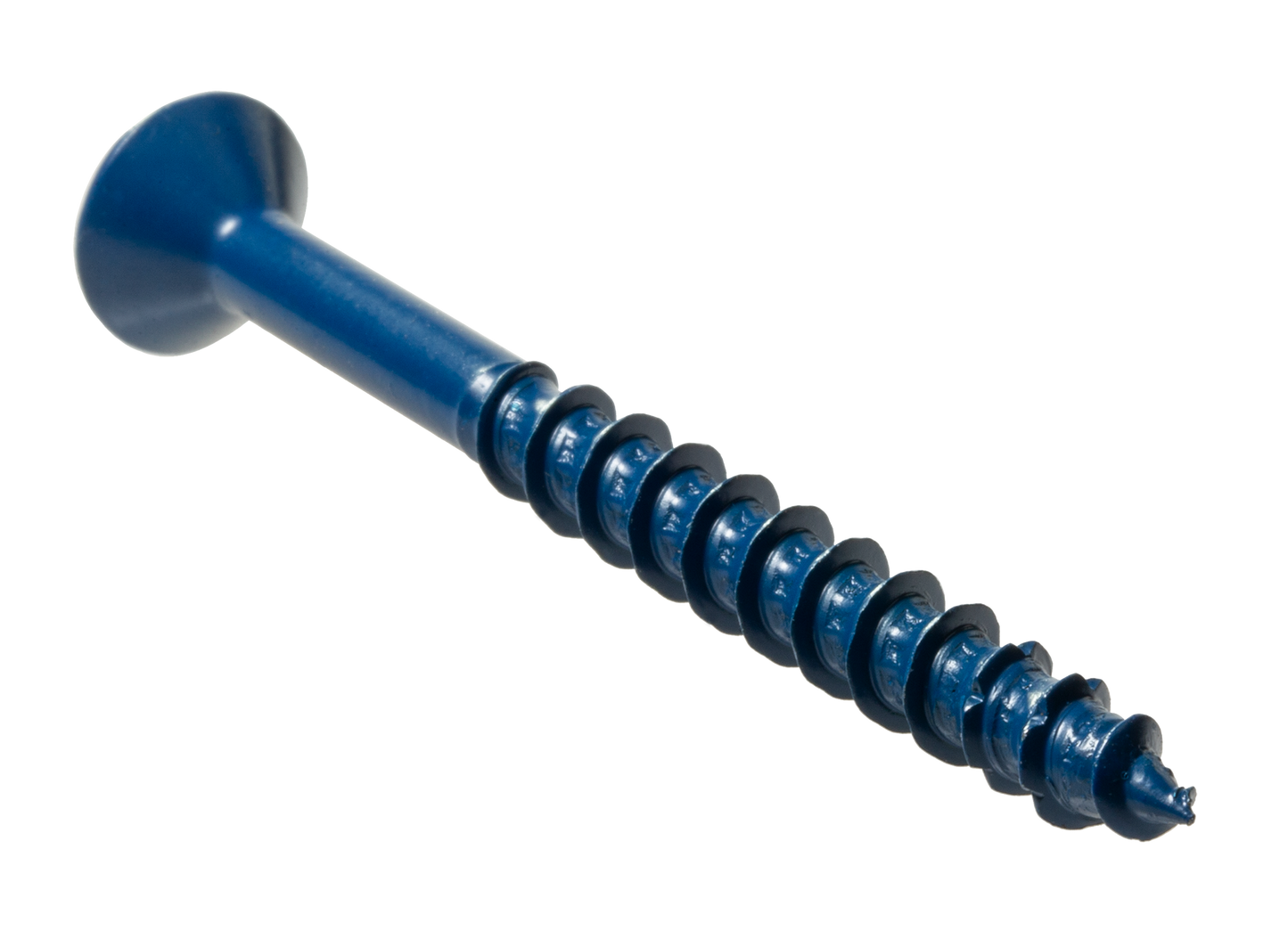 Simpson Strong-Tie TNT25234TFR200 Titen Turbo™ — 1/4 in. x 2-3/4 in. 6-Lobe Flat-Head Concrete and Masonry Screw, Blue (200-Qty) (Pack of 405)
