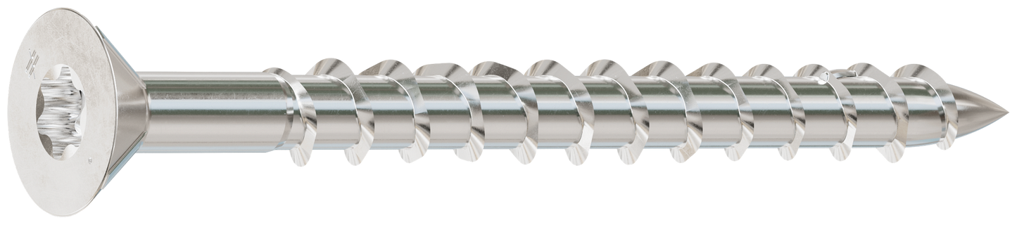 Simpson Strong-Tie T12250WP1 Strong-Drive® DWP WOOD SS Screw — #12 x 2-1/2 in. T-27, Flat Head, Type 316 (1 lb.)