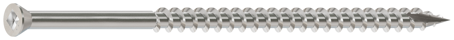 Simpson Strong-Tie S09400FB1 Trim-Head Screw, Square Drive — #9 x 4 in. #2 SQ, Type 305 (1 lb.) (Pack of 600)