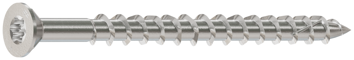 Simpson Strong-Tie T10250DWP Deck-Drive™ DWP WOOD SS Screw — #10 x 2-1/2 in. T-25, Flat Head, Type 316 (50-Qty) (Pack of 600)