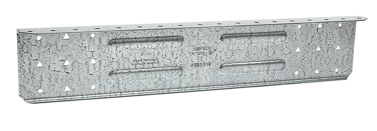 Simpson Strong-Tie FSB3.518-R25 FSB Bypass Framing Fixed-Clip Strut Connector (Qty-25)