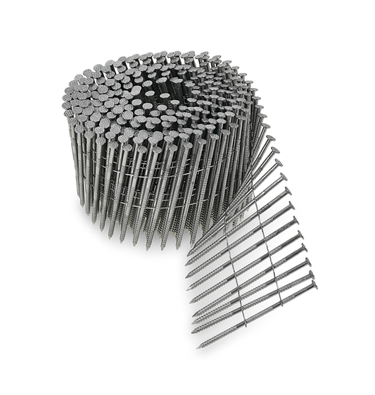 Simpson Strong-Tie T13A200SNJB 15° Wire Coil, Painted, Full Round Head, Ring-Shank Nail — 2 in. x .092 in. Type 316, Black (1800-Qty) (Pack of 80)