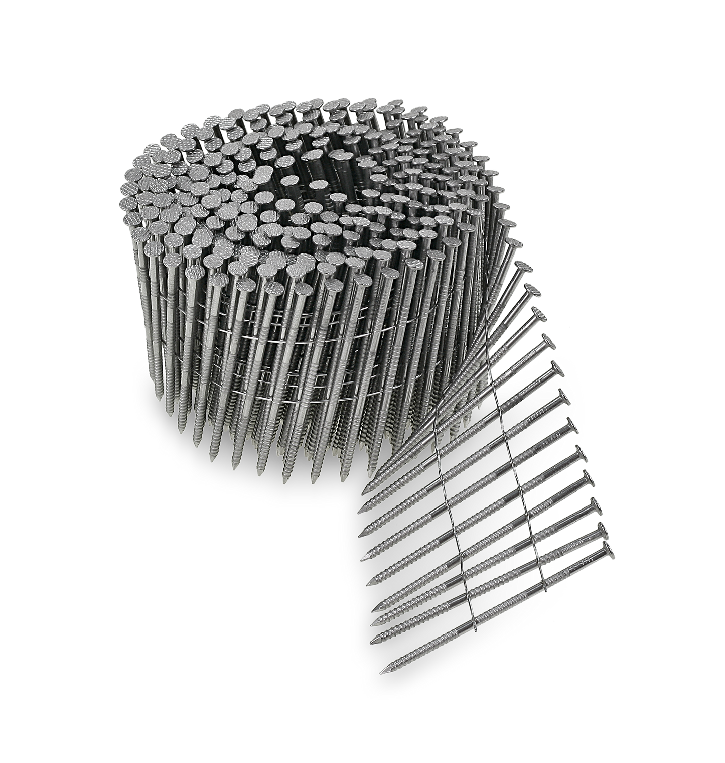Simpson Strong-Tie S13A225SNC 15° Wire Coil, Full Round Head, Ring-Shank Siding Nail — 2-1/4 in. Type 304 (3600-Qty) (Pack of 90)