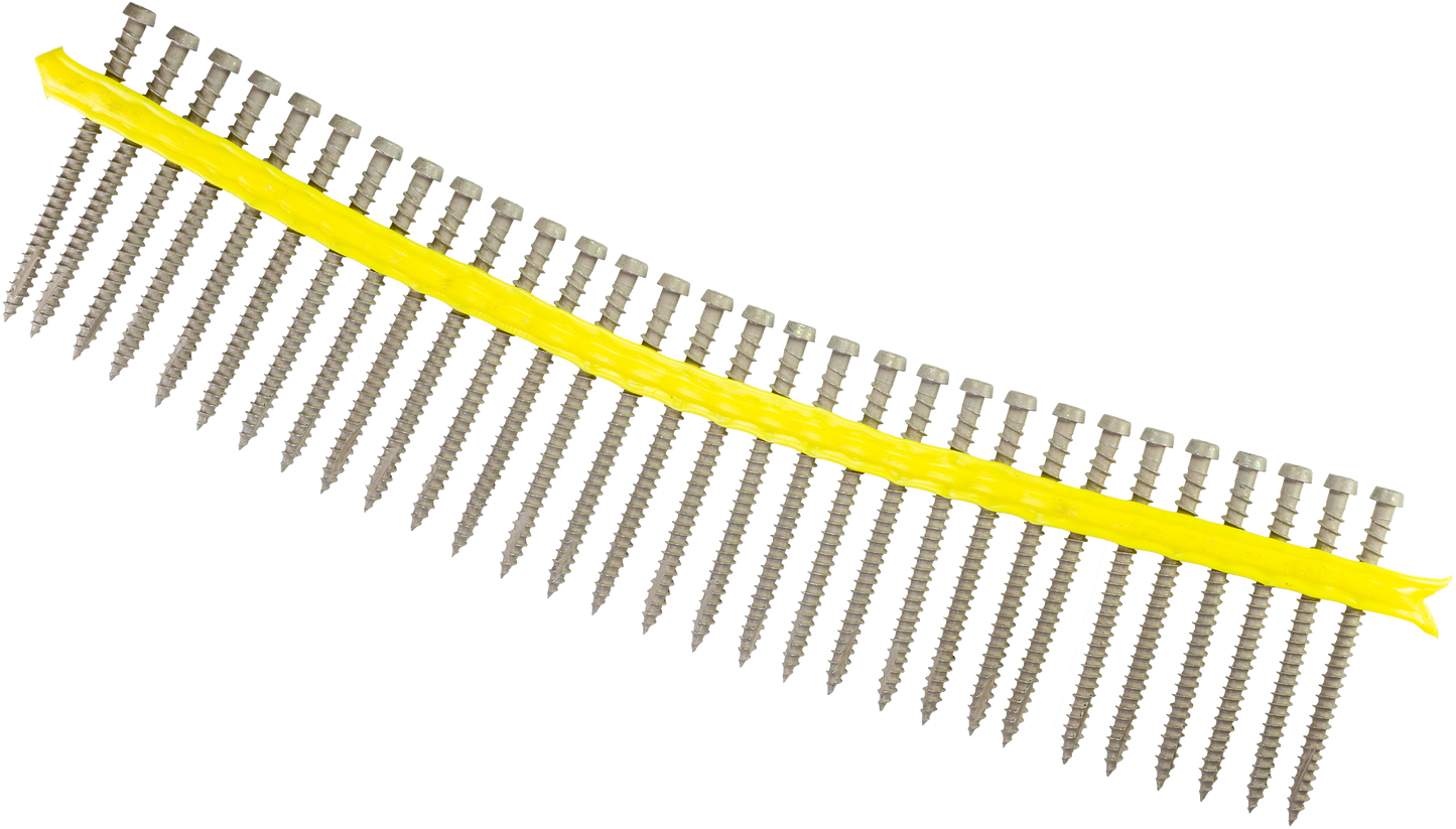 Simpson Strong-Tie DCU234SGR01 Deck-Drive™ DCU COMPOSITE Screw (Collated) — #10 x 2-3/4 in. Quik Guard® Gray 01 (1000-Qty)
