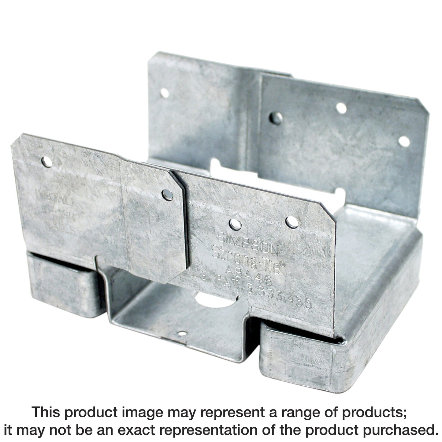 Simpson Strong-Tie ABA46Z ABA ZMAX® Galvanized Adjustable Standoff Post Base for 4x6 (Pack of 10)