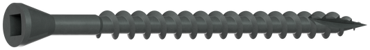 Simpson Strong-Tie DTHQ212S Trim-Head Screw, Type-17 Point — #8 x 2-1/2 in. #2U Square Drive, Quik Guard® (1500-Qty) (Pack of 100)