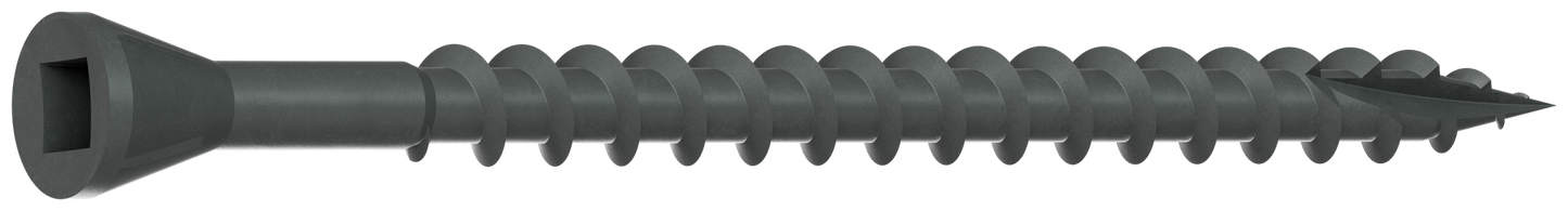 Simpson Strong-Tie DTHQ212S Trim-Head Screw, Type-17 Point — #8 x 2-1/2 in. #2U Square Drive, Quik Guard® (1500-Qty)