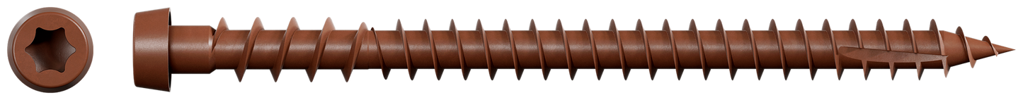 Simpson Strong-Tie DCU234STN01 Deck-Drive™ DCU COMPOSITE Screw (Collated) — #10 x 2-3/4 in. Quik Guard® Tan 01 (1000-Qty) (Pack of 100)