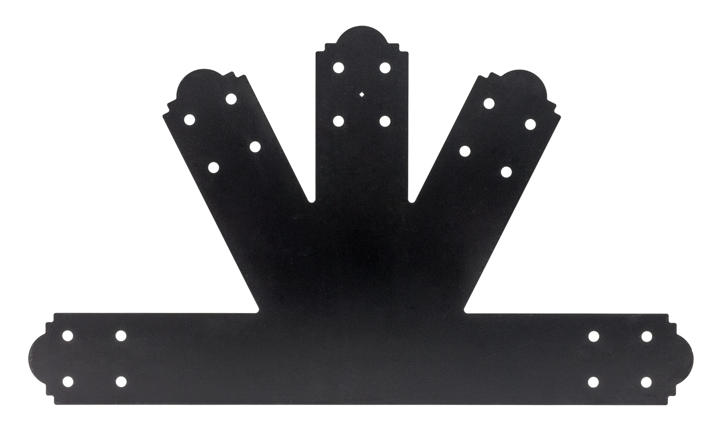 Simpson Strong-Tie APGP812 Outdoor Accents® Mission Collection® 8:12 Pitch ZMAX®, Black Powder-Coated Gable Plate (Pack of 2)