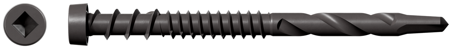 Simpson Strong-Tie DCSD238SGR04 Deck-Drive™ DCSD COMPOSITE-TO-STEEL Screw (Collated) — #10 x 2-3/8 in. Quik Guard® Gray 04 (1000-Qty) (Pack of 100)