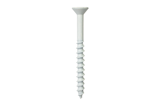 Simpson Strong-Tie TNTW25314TFC75 Titen Turbo™ — 1/4 in. x 3-1/4 in. 6-Lobe Flat-Head Concrete and Masonry Screw, White (75-Qty) (Pack of 336)