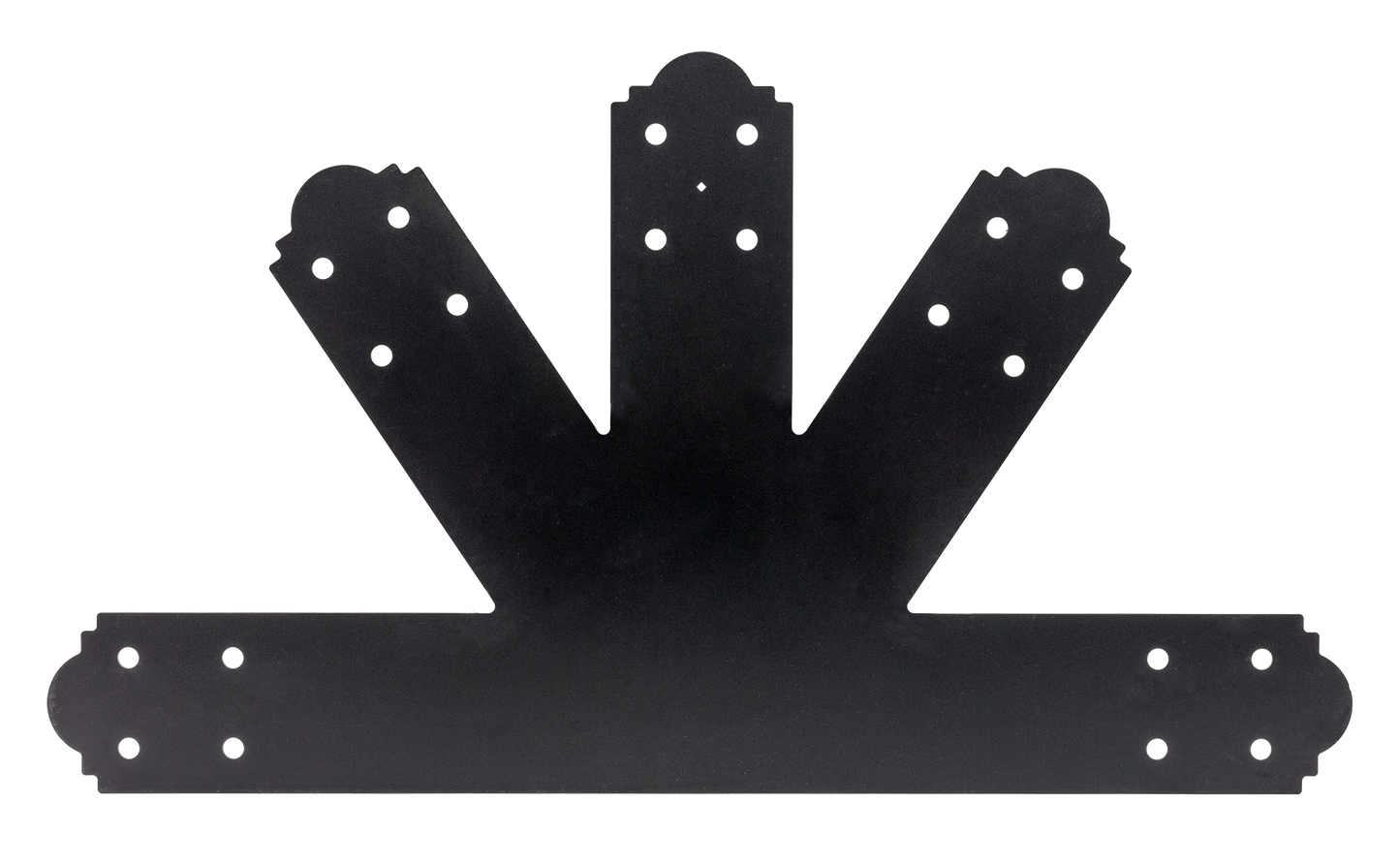 Simpson Strong-Tie APGP812 Outdoor Accents® Mission Collection® 8:12 Pitch ZMAX®, Black Powder-Coated Gable Plate (Pack of 40)